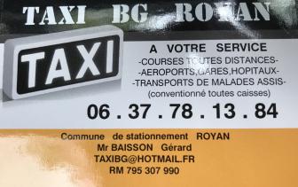 TAXI BG  ROYAN, Taxi en Charente-Maritime