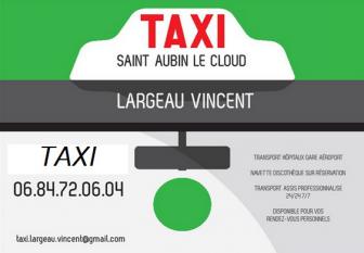 TAXI LARGEAU VINCENT ST AUBIN LE CLOUD, Taxi dans les Deux-Sèvres